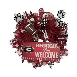 University of Georgia Bulldog Wreath - Door Wreath